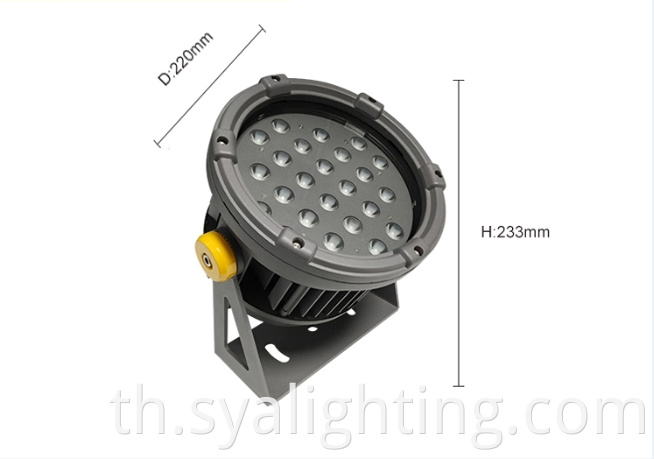 Ip65 led floodlight for hotel facade 